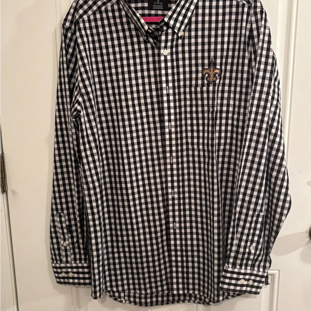 Men's Black and‎ White Checkered Shirt